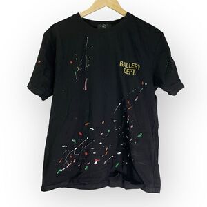 Paint Splatter T Shirt in Black